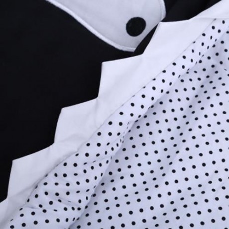 WARM WINTER SWEET CARTOON SHARK BABIES SLEEP BAG THICK INFANT BLANKET (BLACK)