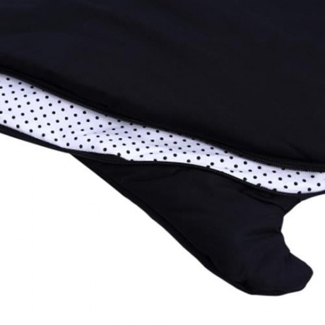 WARM WINTER SWEET CARTOON SHARK BABIES SLEEP BAG THICK INFANT BLANKET (BLACK)