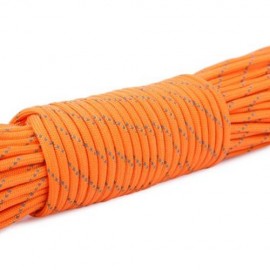 POLYMER CORE 31M REFLECTIVE MILITARY SURVIVAL PARACHUTE ROPE FOR OUTDOOR ACTIVITIES (ORANG