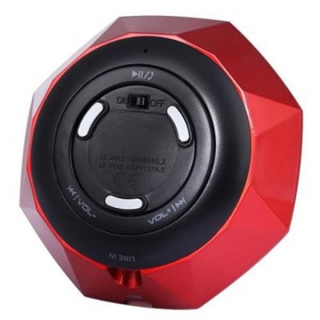 S - 609 MINI DIAMOND DESIGN WIRELESS BLUETOOTH 3.0   EDR STEREO SPEAKER WITH BUILT-IN MICR