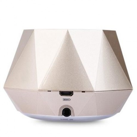 S - 609 MINI DIAMOND DESIGN WIRELESS BLUETOOTH 3.0   EDR STEREO SPEAKER WITH BUILT-IN MICR