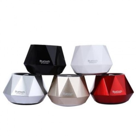 S - 609 MINI DIAMOND DESIGN WIRELESS BLUETOOTH 3.0   EDR STEREO SPEAKER WITH BUILT-IN MICR