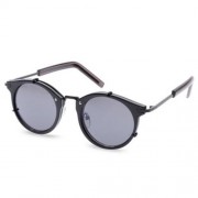 COLORED COATING OPTICAL EYEGLASSES INKJET UNISEX FLOG SUNGLASSES (DOUBLE BLACK)
