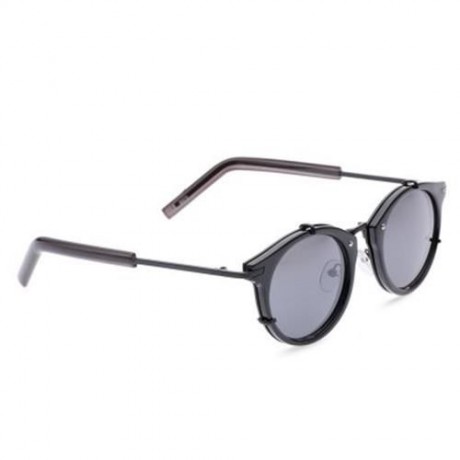 COLORED COATING OPTICAL EYEGLASSES INKJET UNISEX FLOG SUNGLASSES (DOUBLE BLACK)
