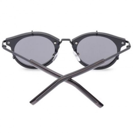 COLORED COATING OPTICAL EYEGLASSES INKJET UNISEX FLOG SUNGLASSES (DOUBLE BLACK)
