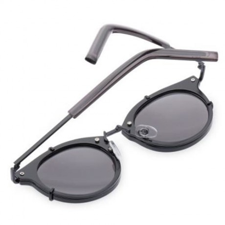 COLORED COATING OPTICAL EYEGLASSES INKJET UNISEX FLOG SUNGLASSES (DOUBLE BLACK)