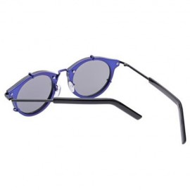COLORED COATING OPTICAL EYEGLASSES INKJET UNISEX FLOG SUNGLASSES (BLUE BLACK)