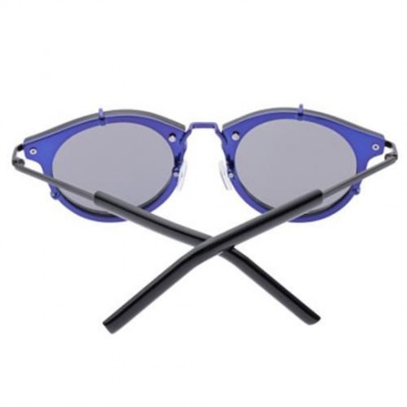 COLORED COATING OPTICAL EYEGLASSES INKJET UNISEX FLOG SUNGLASSES (BLUE BLACK)