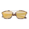 STYLISH COLORED COATING FASHION STREET SNAP HIPSTER METAL WOMEN SUNGLASSES (LUXURY GOLD CO
