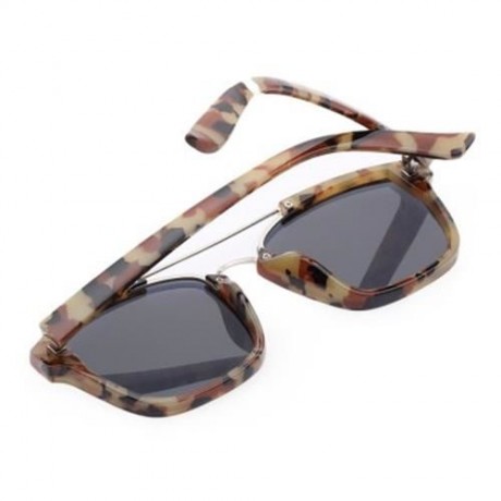 STYLISH COLORED COATING FASHION STREET SNAP HIPSTER METAL WOMEN SUNGLASSES (LUXURY GOLD CO