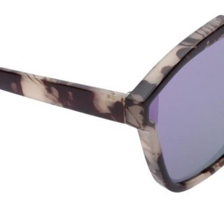 STYLISH COLORED COATING FASHION STREET SNAP HIPSTER METAL WOMEN SUNGLASSES (PURPLE LENS)