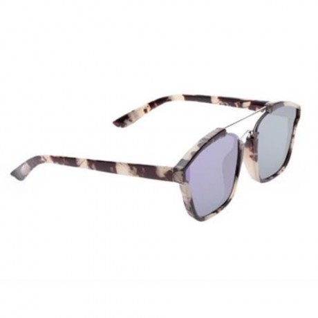 STYLISH COLORED COATING FASHION STREET SNAP HIPSTER METAL WOMEN SUNGLASSES (PURPLE LENS)