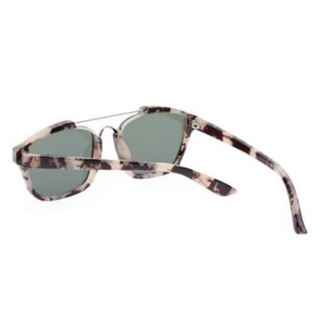 STYLISH COLORED COATING FASHION STREET SNAP HIPSTER METAL WOMEN SUNGLASSES (PURPLE LENS)