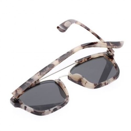 STYLISH COLORED COATING FASHION STREET SNAP HIPSTER METAL WOMEN SUNGLASSES (PURPLE LENS)