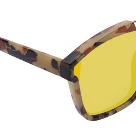 STYLISH COLORED COATING FASHION STREET SNAP HIPSTER METAL WOMEN SUNGLASSES (RED LENS)