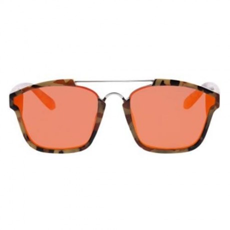 STYLISH COLORED COATING FASHION STREET SNAP HIPSTER METAL WOMEN SUNGLASSES (RED LENS)