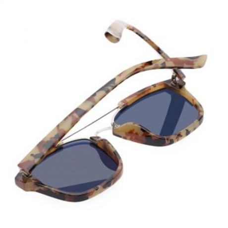 STYLISH COLORED COATING FASHION STREET SNAP HIPSTER METAL WOMEN SUNGLASSES (RED LENS)