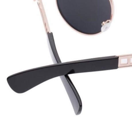 VINTAGE FASHION CIRCLE CAT EYE COLORED COATING SUNGLASSES UV400 (REFLECTIVE RED COLOR)