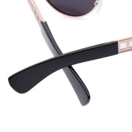 VINTAGE FASHION CIRCLE CAT EYE COLORED COATING SUNGLASSES UV400 (REFLECTIVE GOLD COLOR)