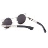 VINTAGE FASHION CIRCLE CAT EYE COLORED COATING SUNGLASSES UV400 (REFLECTIVE BLUE COLOR)