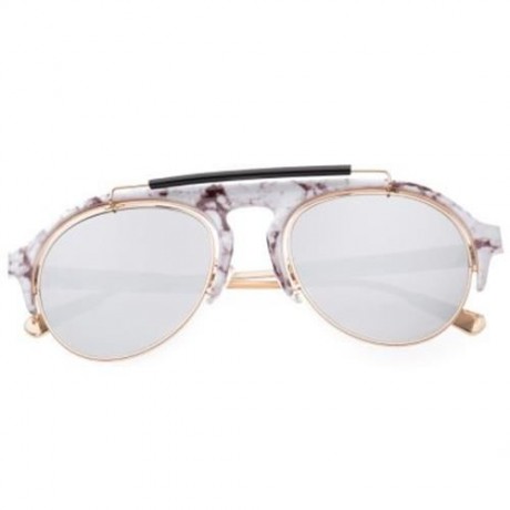 CHIC VINTAGE UNISEX SUNGLASSES ROUND FRAME COLORED COATING EYE WEAR (#3)