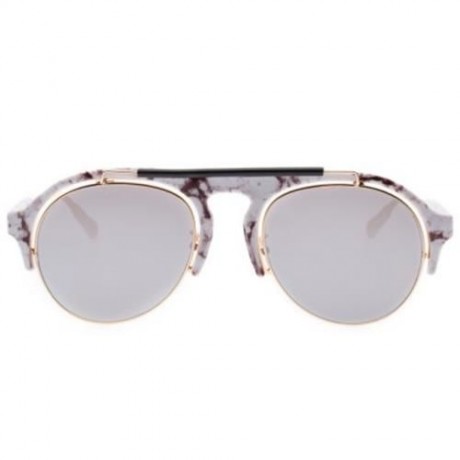 CHIC VINTAGE UNISEX SUNGLASSES ROUND FRAME COLORED COATING EYE WEAR (#3)