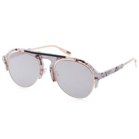 CHIC VINTAGE UNISEX SUNGLASSES ROUND FRAME COLORED COATING EYE WEAR (#3)
