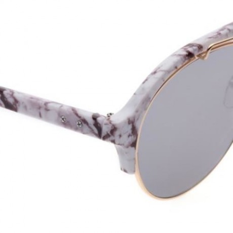 CHIC VINTAGE UNISEX SUNGLASSES ROUND FRAME COLORED COATING EYE WEAR (#3)