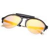 CHIC VINTAGE UNISEX SUNGLASSES ROUND FRAME COLORED COATING EYE WEAR (#2)