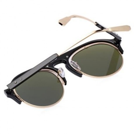 CHIC VINTAGE UNISEX SUNGLASSES ROUND FRAME COLORED COATING EYE WEAR (#1)