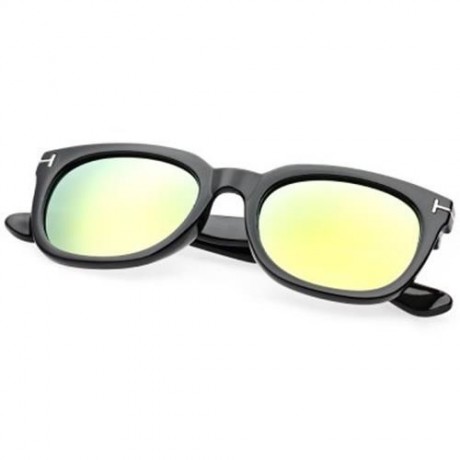 CLASSIC VINTAGE  GIRLS MIRRORED LENS LIGHT EYEGLASSES (BLACK GOLD)