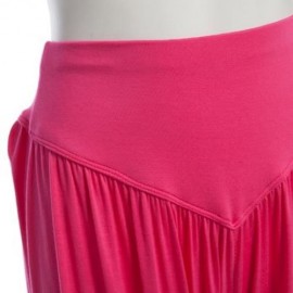 STYLISH ELASTIC WAIST CAUSAL BAGGY YOGA PANTS TROUSERS BLOOMERS FOR LADIES (ROSE)