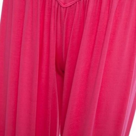 STYLISH ELASTIC WAIST CAUSAL BAGGY YOGA PANTS TROUSERS BLOOMERS FOR LADIES (ROSE)