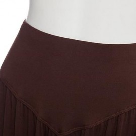 STYLISH ELASTIC WAIST CAUSAL BAGGY YOGA PANTS TROUSERS BLOOMERS FOR LADIES (COFFEE)