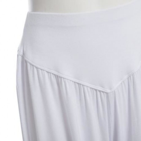 STYLISH ELASTIC WAIST CAUSAL BAGGY YOGA PANTS TROUSERS BLOOMERS FOR LADIES (WHITE)