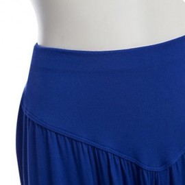 STYLISH ELASTIC WAIST CAUSAL BAGGY YOGA PANTS TROUSERS BLOOMERS FOR LADIES (SAPPHIRE BLUE)