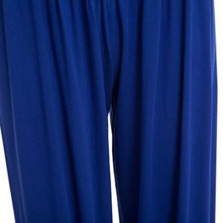 STYLISH ELASTIC WAIST CAUSAL BAGGY YOGA PANTS TROUSERS BLOOMERS FOR LADIES (SAPPHIRE BLUE)
