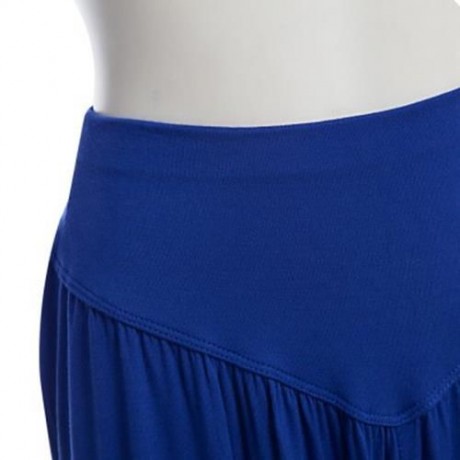 STYLISH ELASTIC WAIST CAUSAL BAGGY YOGA PANTS TROUSERS BLOOMERS FOR LADIES (SAPPHIRE BLUE)