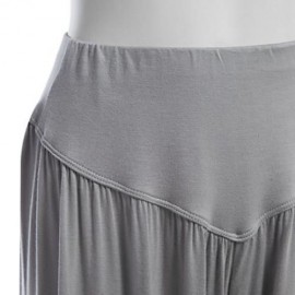 STYLISH ELASTIC WAIST CAUSAL BAGGY YOGA PANTS TROUSERS BLOOMERS FOR LADIES (LIGHT GRAY)