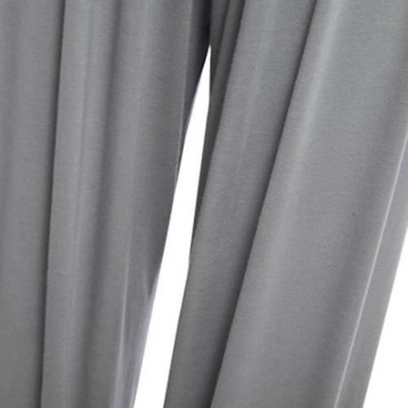 STYLISH ELASTIC WAIST CAUSAL BAGGY YOGA PANTS TROUSERS BLOOMERS FOR LADIES (LIGHT GRAY)