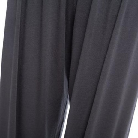 STYLISH ELASTIC WAIST CAUSAL BAGGY YOGA PANTS TROUSERS BLOOMERS FOR LADIES (DEEP GRAY)