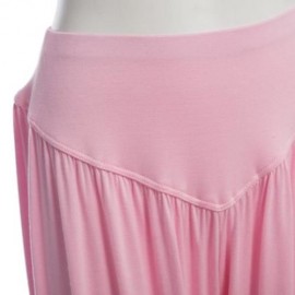 STYLISH ELASTIC WAIST CAUSAL BAGGY YOGA PANTS TROUSERS BLOOMERS FOR LADIES (PINK)