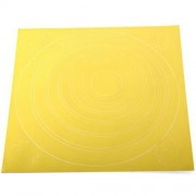 30 X 30CM STYLISH POLKA CIRCLE REMOVABLE WATERPROOF DECORATIVE BACKGROUND WALL STICKER (YE