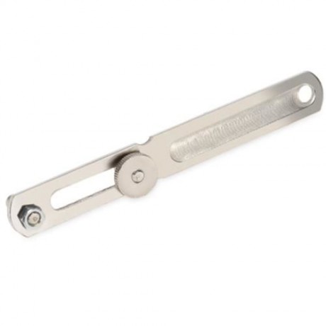 STAINLESS STEEL ADJUSTABLE STAINLESS STEEL WRENCH SPANNER WATCH HANDLE CASE OPENER (SILVER
