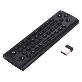TZ MX9 - M 2.4GHZ WIRELESS KEYBOARD AIR MOUSE REMOTE CONTROL WITH IR LEARNING MODE (BLACK)