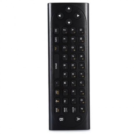 TZ MX9 - M 2.4GHZ WIRELESS KEYBOARD AIR MOUSE REMOTE CONTROL WITH IR LEARNING MODE (BLACK)