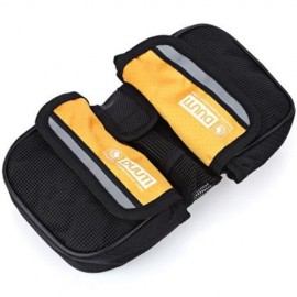DUUTI CYCLING BIKE TOP FRAME FRONT PANNIER SADDLE TUBE BAG DOUBLE POUCH (YELLOW)