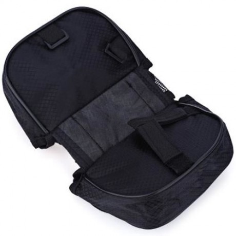 DUUTI CYCLING BIKE TOP FRAME FRONT PANNIER SADDLE TUBE BAG DOUBLE POUCH (YELLOW)