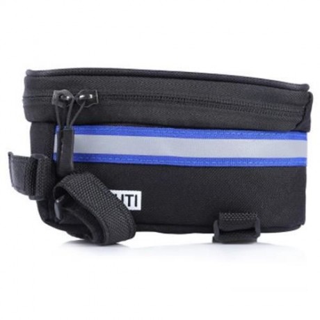 DUUTI TOUCHSCREEN BIKE PHONE CASE BICYCLE FRAME FRONT TUBE HANDLEBAR BAG PANNIERS (BLUE)