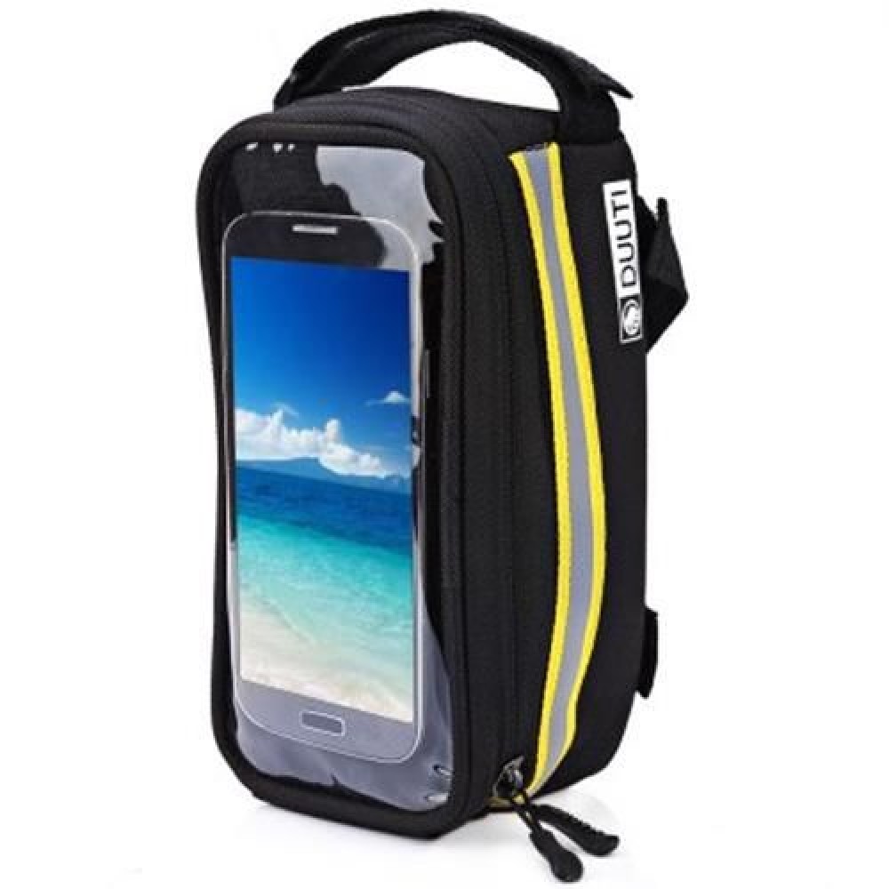 DUUTI BIKE BAG TOUCHSCREEN CYCLING TOP FRONT TUBE FRAME SADDLE BAG FOR PHONE CASE (YELLOW) DUUTI BIKE BAG TOUCHSCREEN CYCLING TOP FRONT TUBE FRAME SADDLE BAG FOR PHONE CASE (YELLOW)